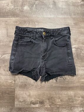 American Eagle Super Super Stretch Hi-Rise Shortie Jean Shorts Size 8
